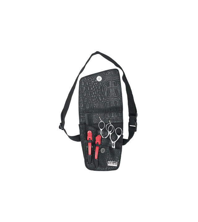 SibelTrio Black Holster In Matte Croco Vr 3 Scissors
