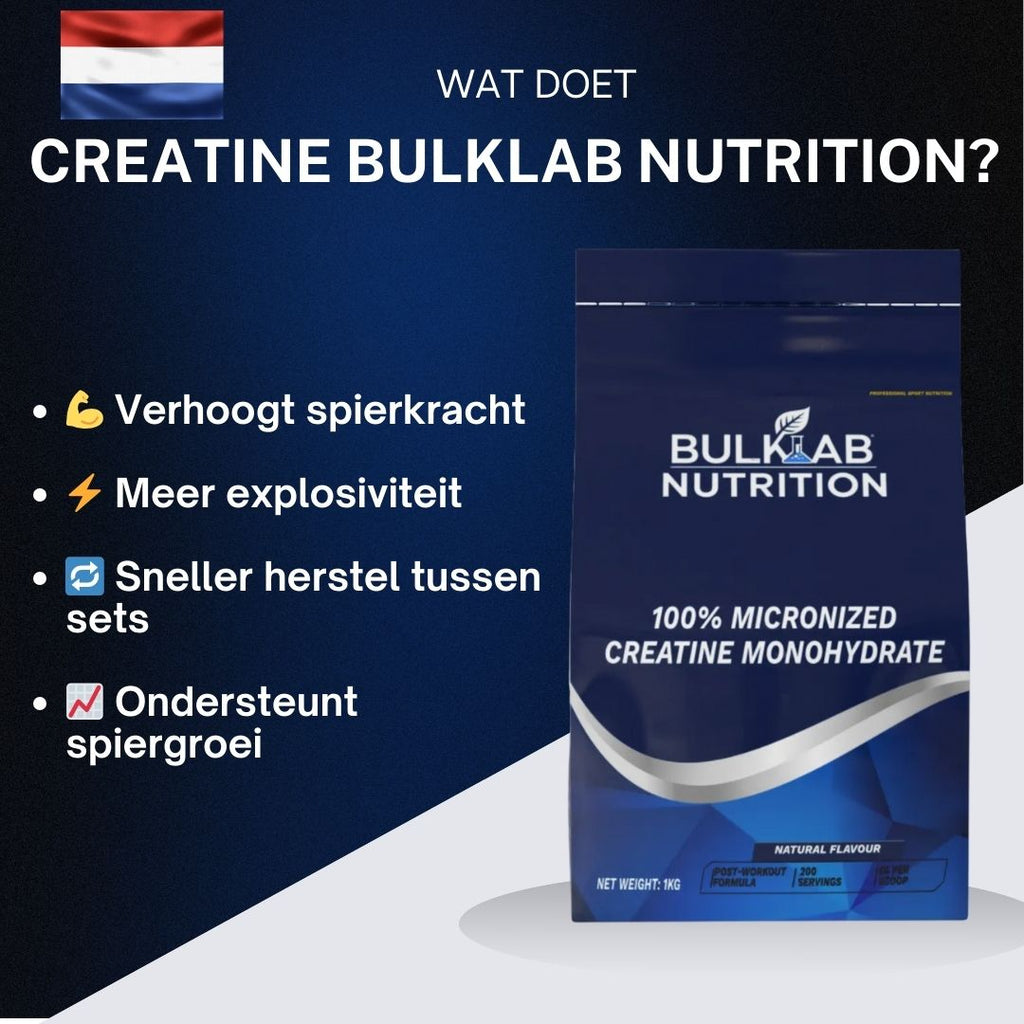 100 % kreatinmonohydraat mikroniserat - BulkLab Nutrition