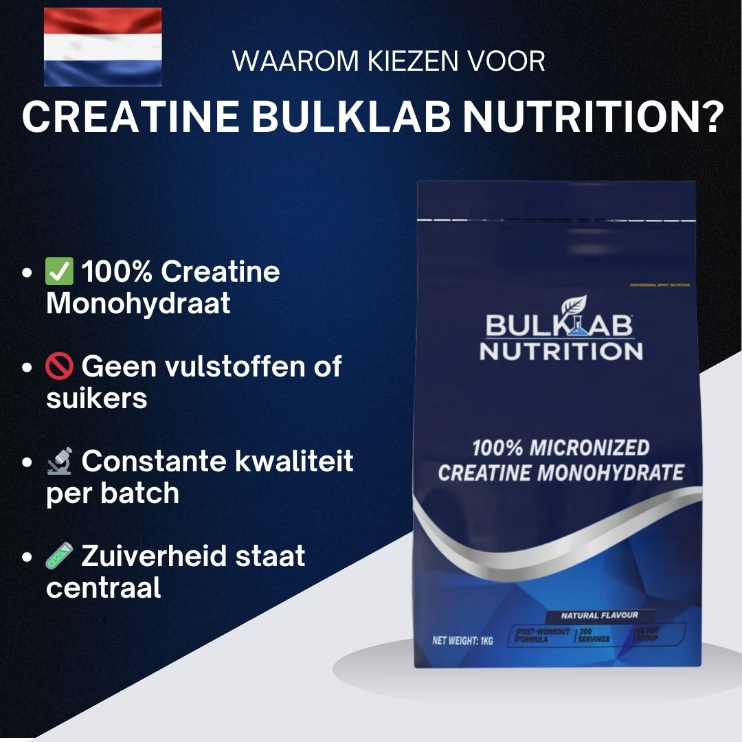 100 % kreatinmonohydraat mikroniserat - BulkLab Nutrition