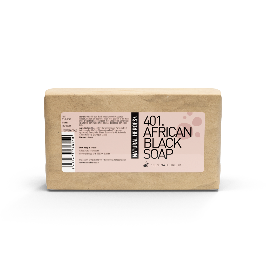 Afrikansk svart tvål (100 % naturlig)