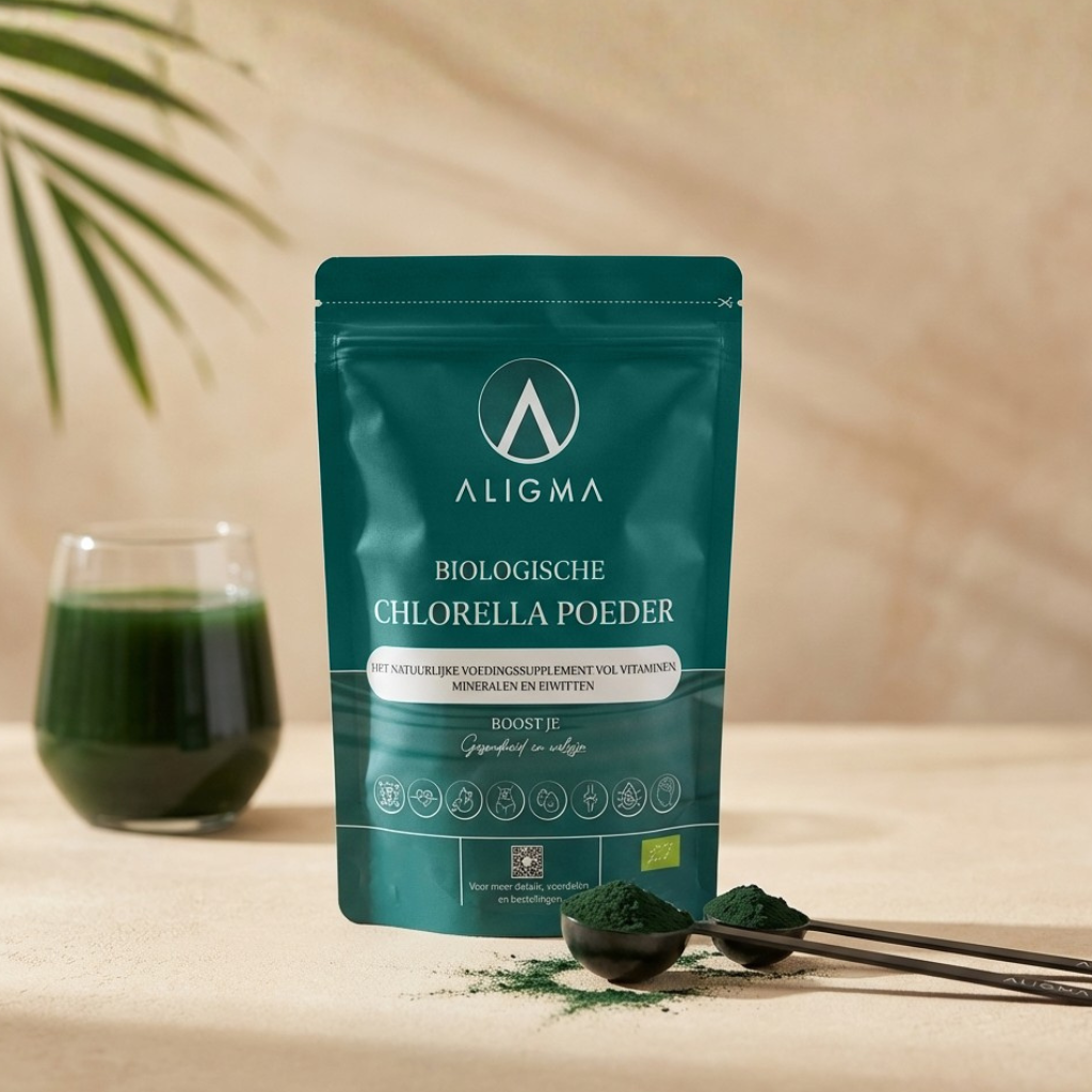 Organisk Chlorella-pulversuperfood 250 gram