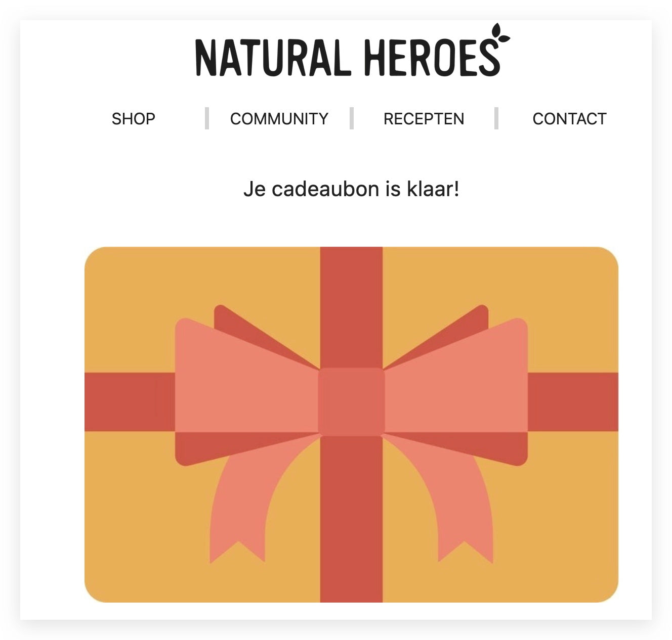 Cadeaubon Naturhjältar