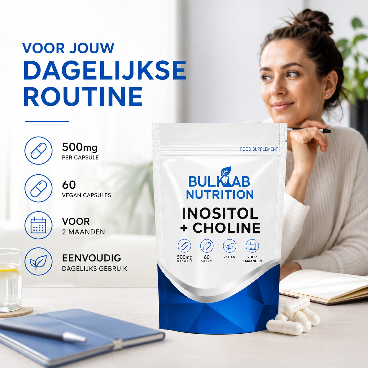 Inositol + Kolin - Kapslar - BulkLab Nutrition