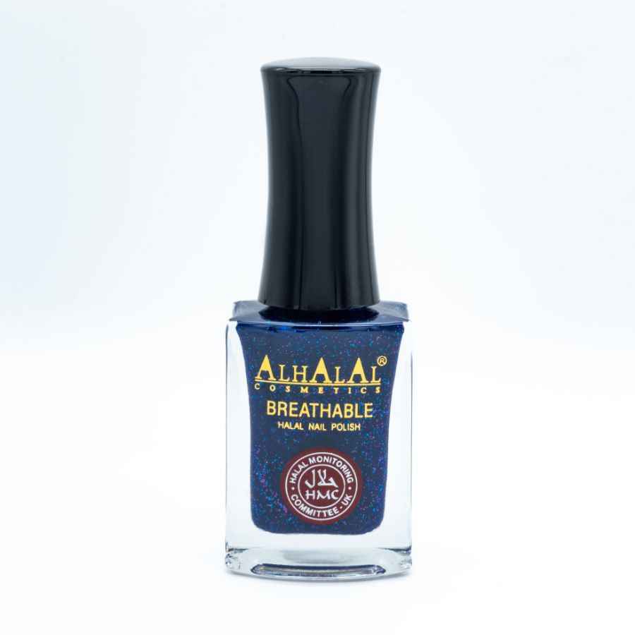 Mörkblått nagellack