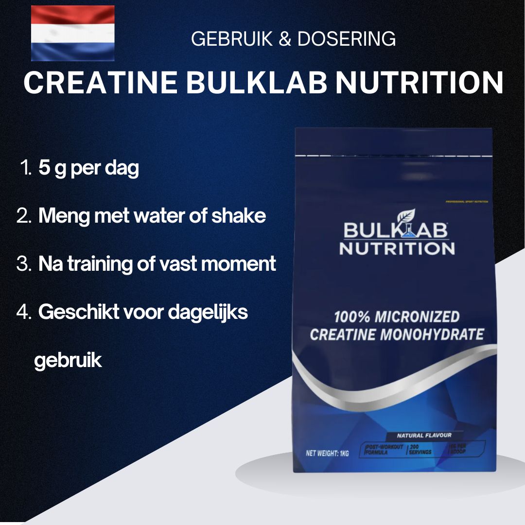 100 % kreatinmonohydraat mikroniserat - BulkLab Nutrition