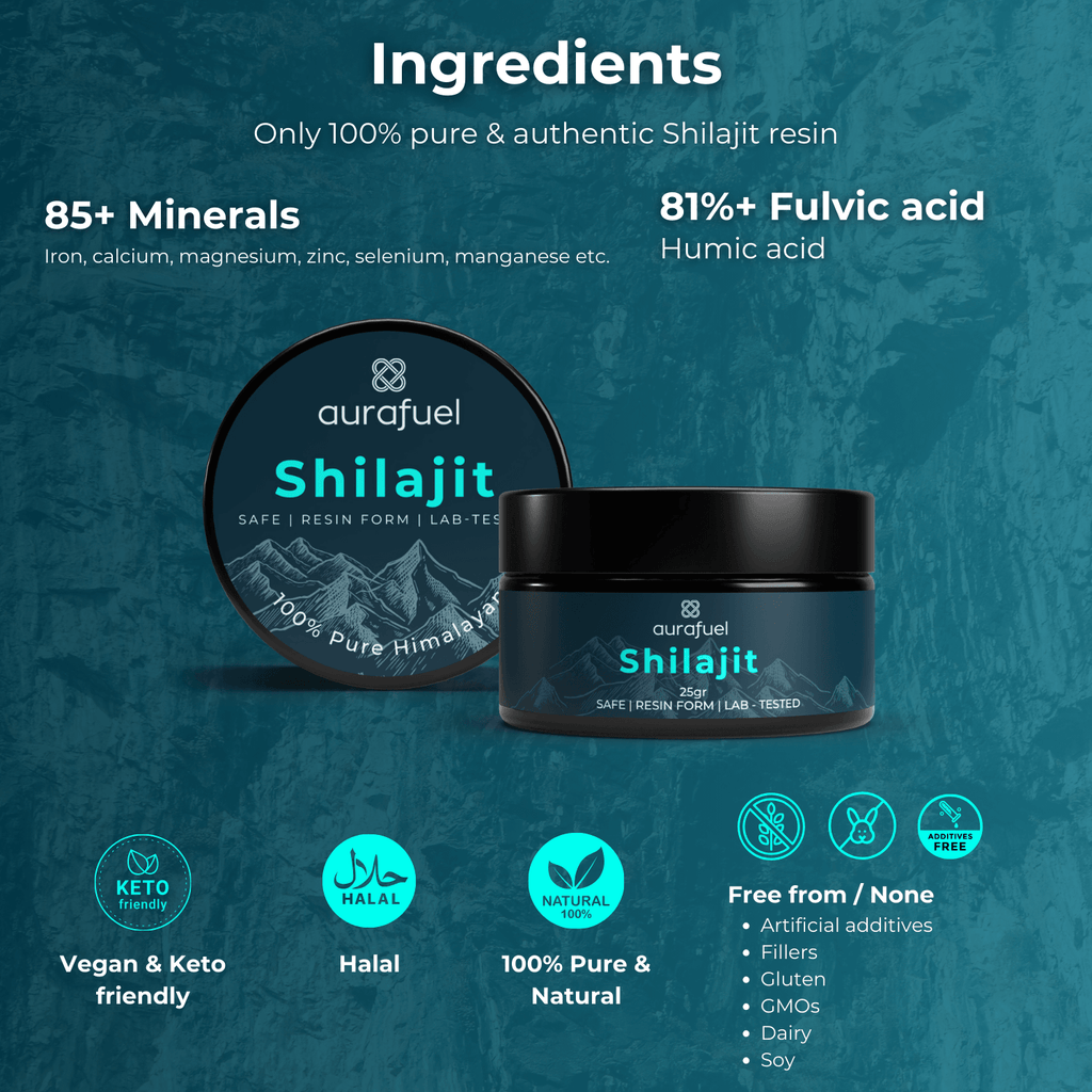 Ren Shilajit-harts från Himalaya – 100 % äkta och renad