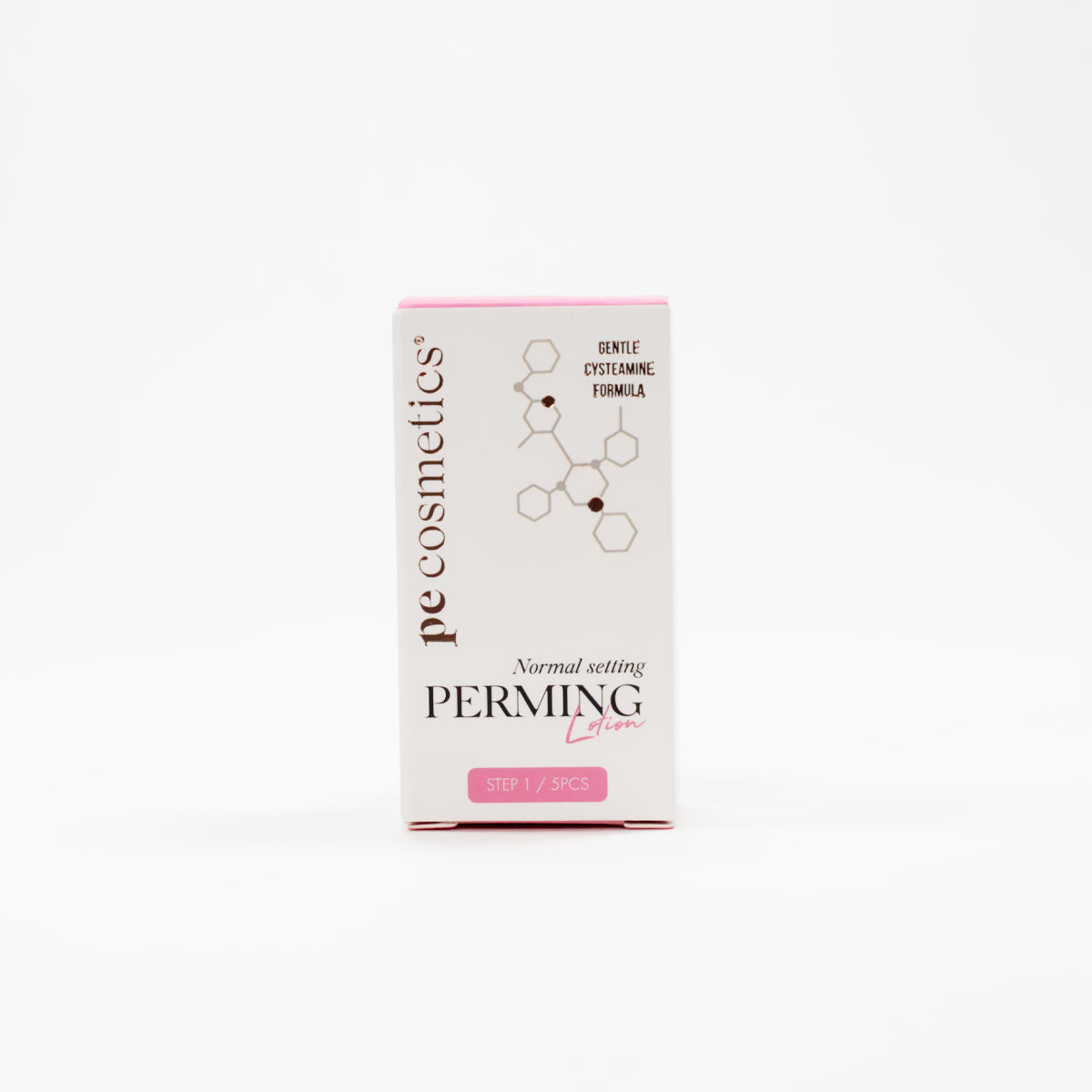 (Lotion 1) Normalinställning av permanentande LvL-påsar – Cysteaminformel