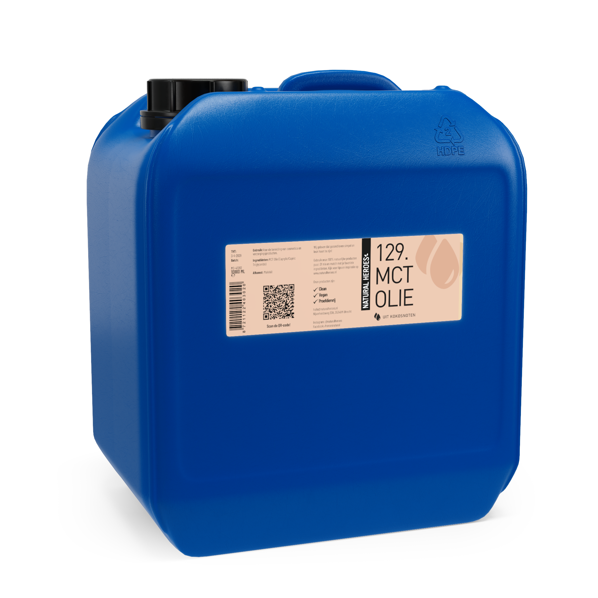 MCT-olja / fraktionerad kokosolja (livsmedelskvalitet)