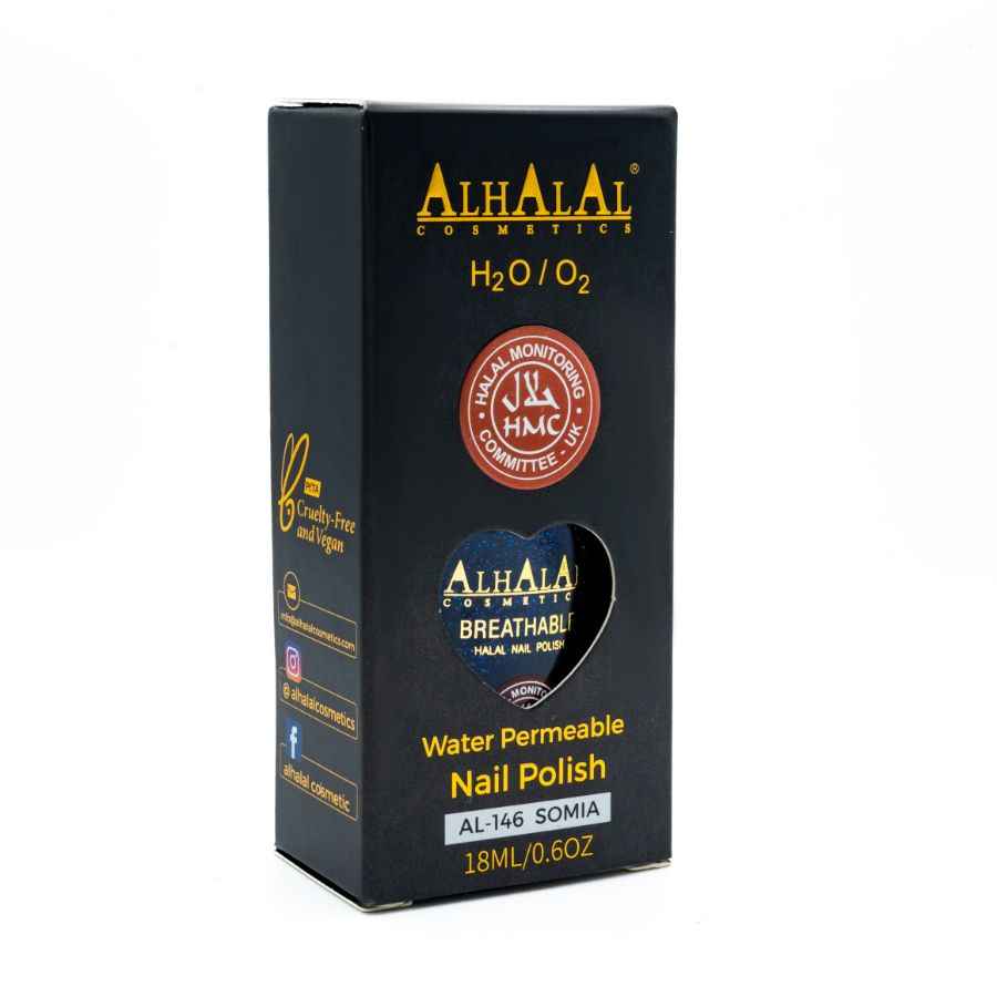 AL-146 SOMIA VATTENRESISTENT BLÅ NAGELLACK