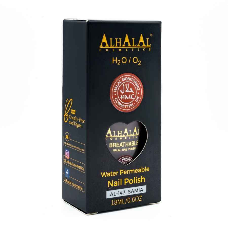 AL-147 SAMIA KLAR BRUN NAGELLACK - Halal Cosmetics