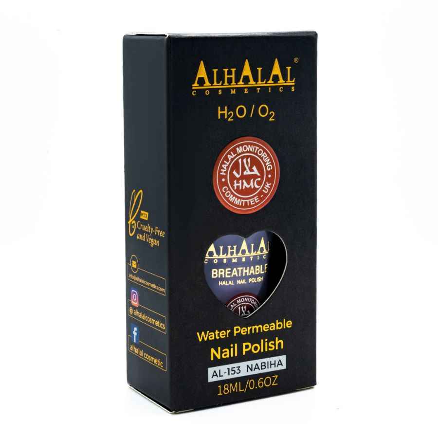AL-153 NABIHA GRÅ NAGELLACK - Halal Cosmetics