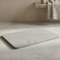 XL Diatomity Stone Bath Mat – Naturlig, snabbtorkande – Hygienisk – Mögelskydd och stilfull 75x45 cm