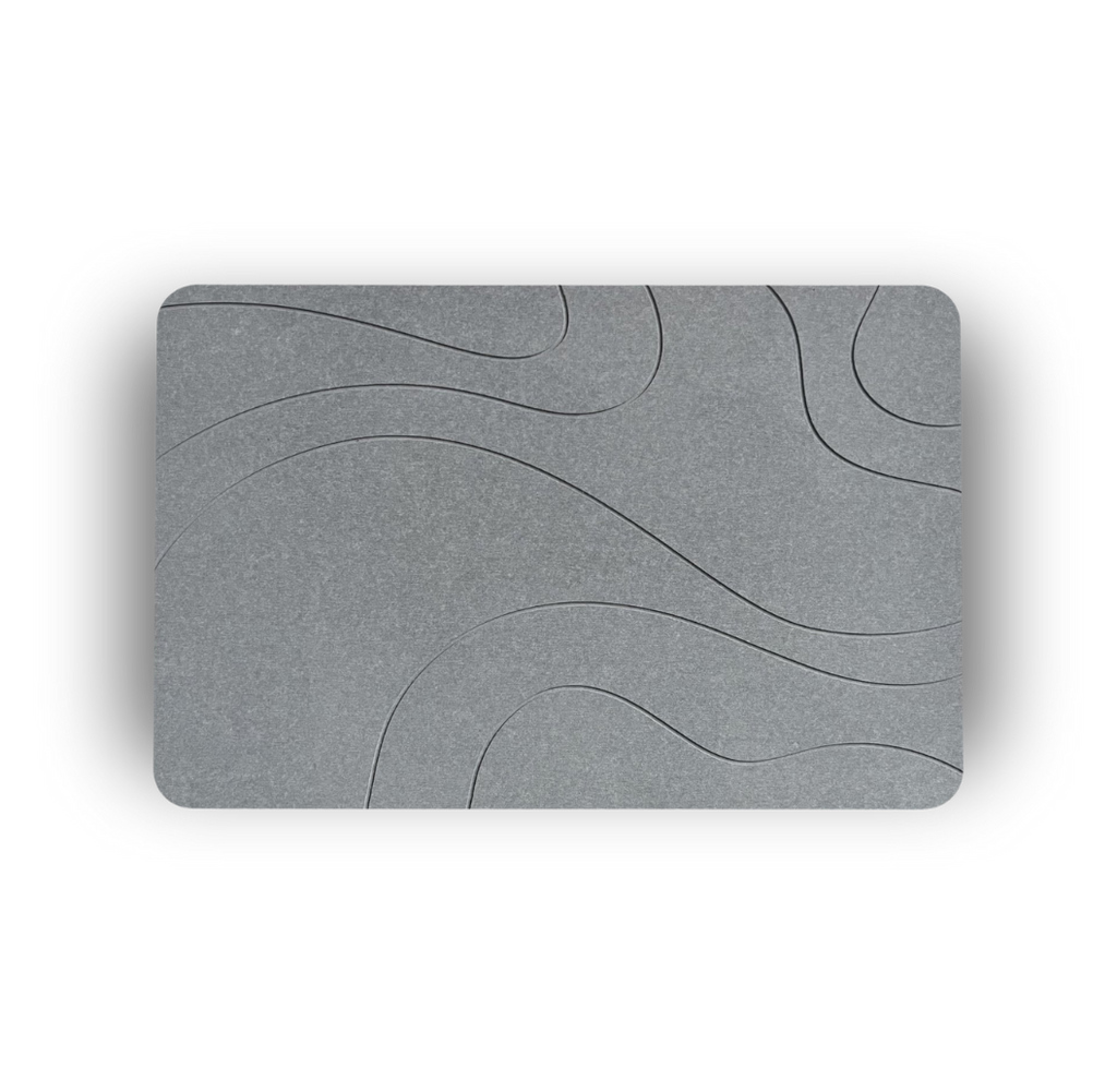 XL Diatomity Stone Bath Mat – Naturlig, snabbtorkande – Hygienisk – Mögelskydd och stilfull 75x45 cm