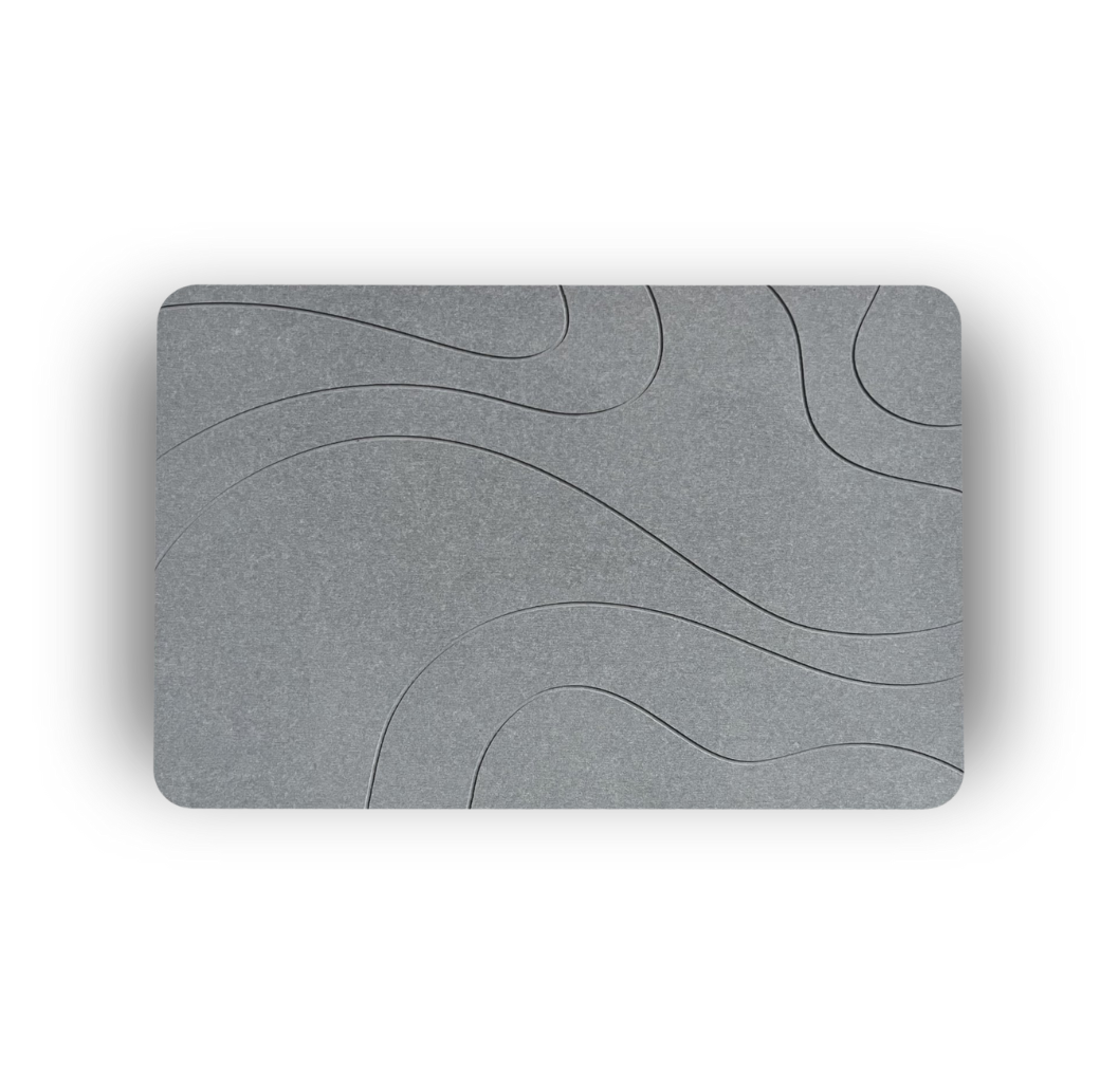 XL Diatomity Stone Bath Mat – Naturlig, snabbtorkande – Hygienisk – Mögelskydd och stilfull 75x45 cm