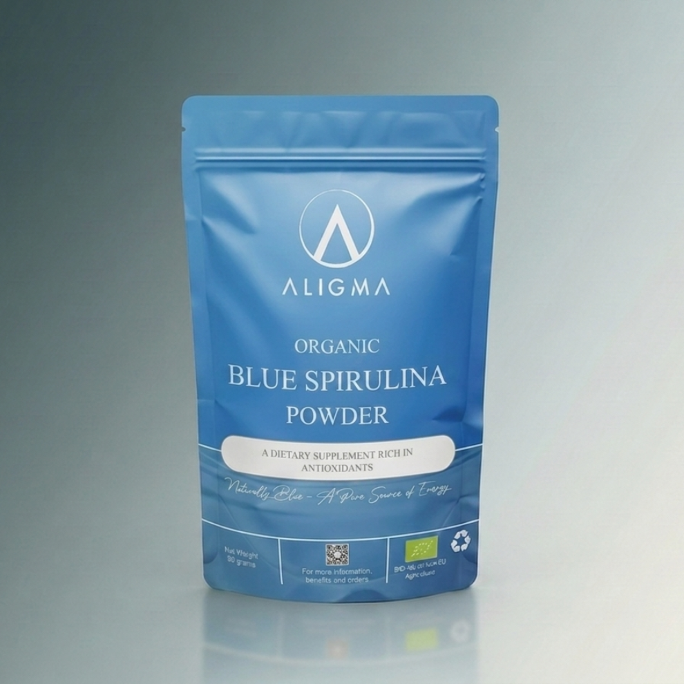 Ekologiskt blått spirulinapulver 75 gram