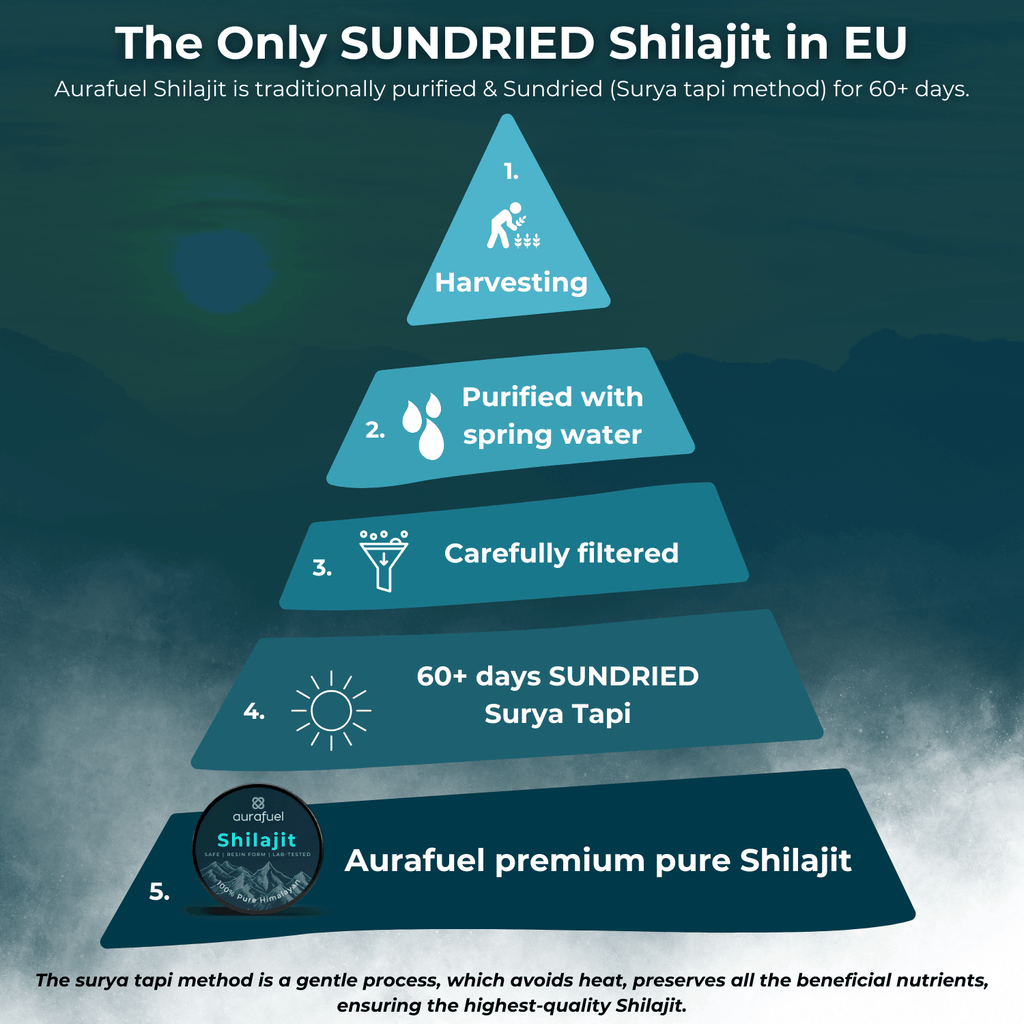 Ren Shilajit-harts från Himalaya – 100 % äkta och renad