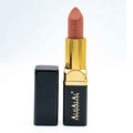 Alhalal Cosmetics sammetsläppstift i en elegant brun färg med gyllene ärm