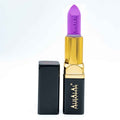 Alhalal cosmetics lila sammetsläppstift med guldfodral och svart lock PARSE LIPSTICK