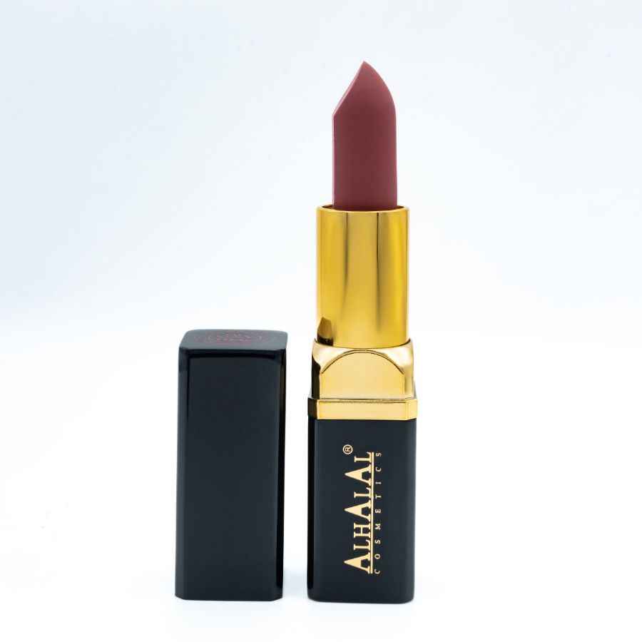 Alhalal Cosmetics rosa läppstift i svart och guld för en perfekt färgad läpp