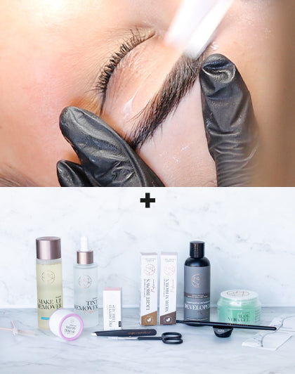 Onlineutbildning Browstyling - Kartläggning och vaxning + Starterkit (olika språk)