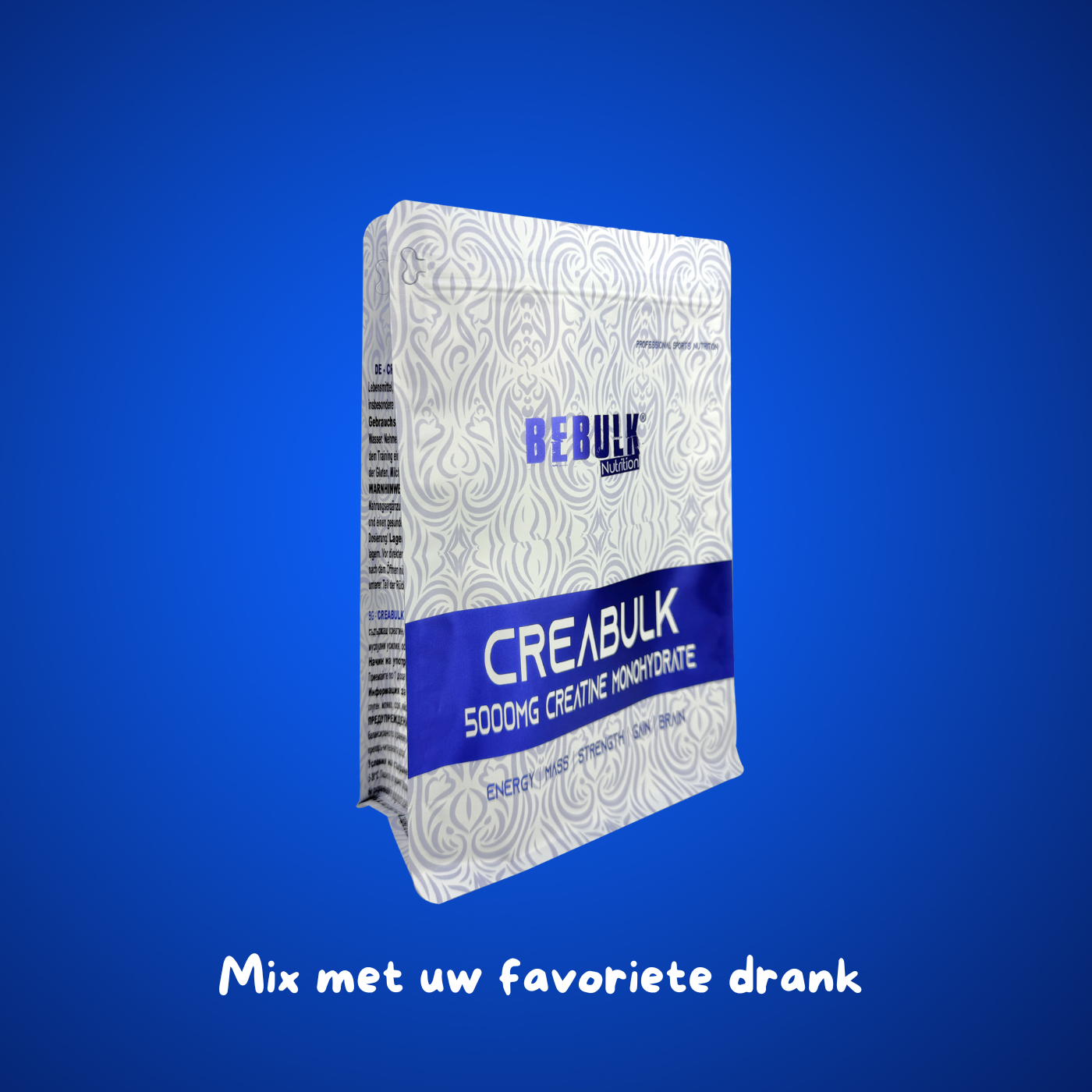 CreaBulk - 100% kreatinmonohydraat - BeBulk Nutrition
