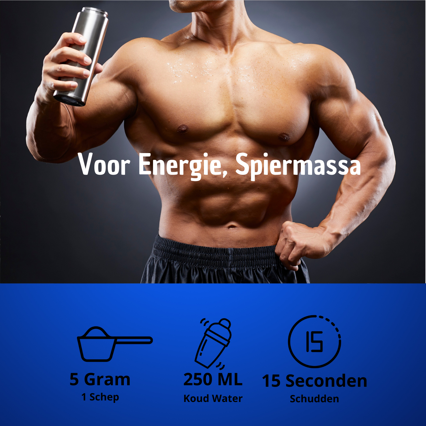 CreaBulk - 100% kreatinmonohydraat - BeBulk Nutrition