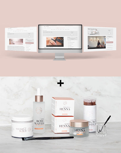 Onlineträning Brow Henna + Starterkit (olika språk)
