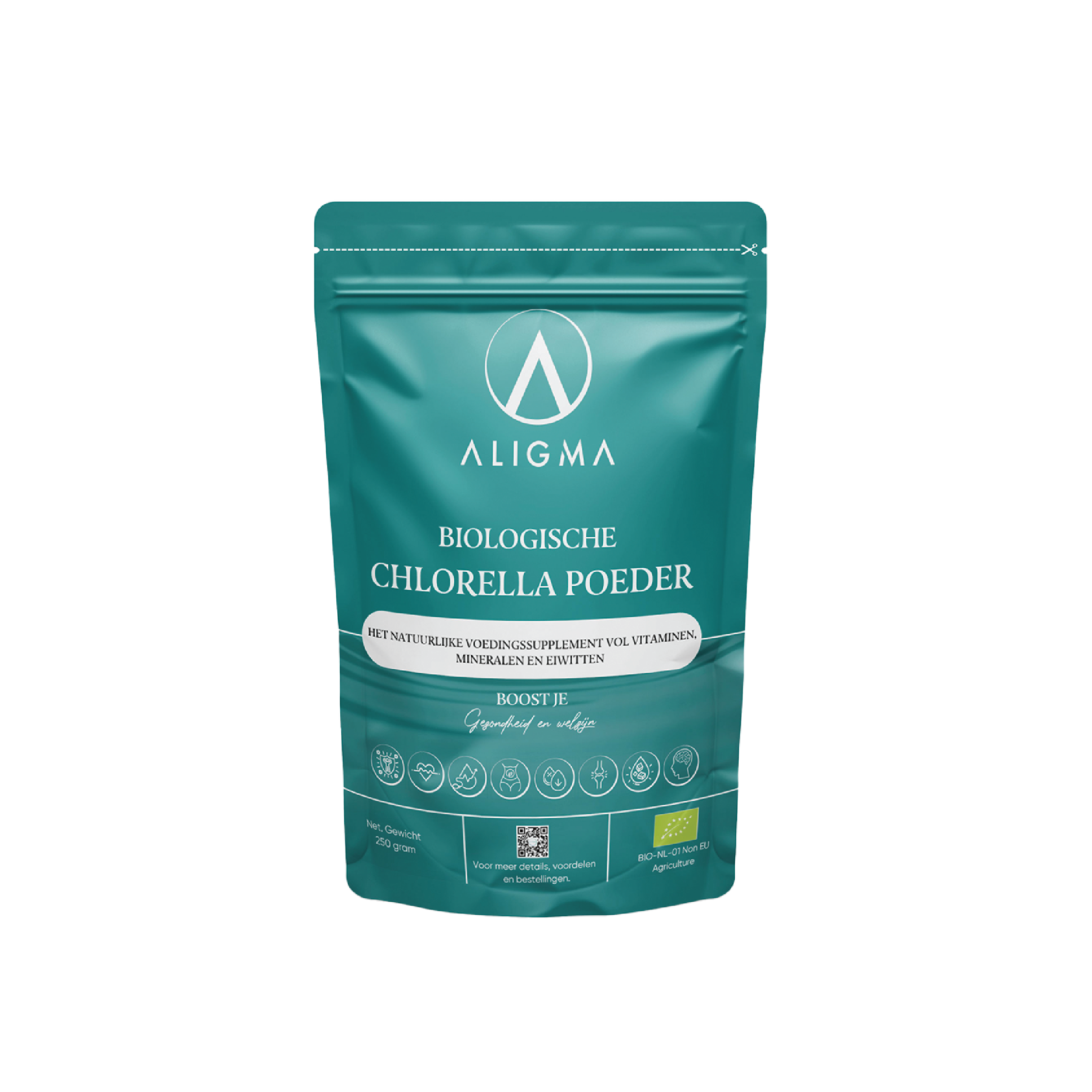 Organiskt Chlorella-pulver för djur 250 gram