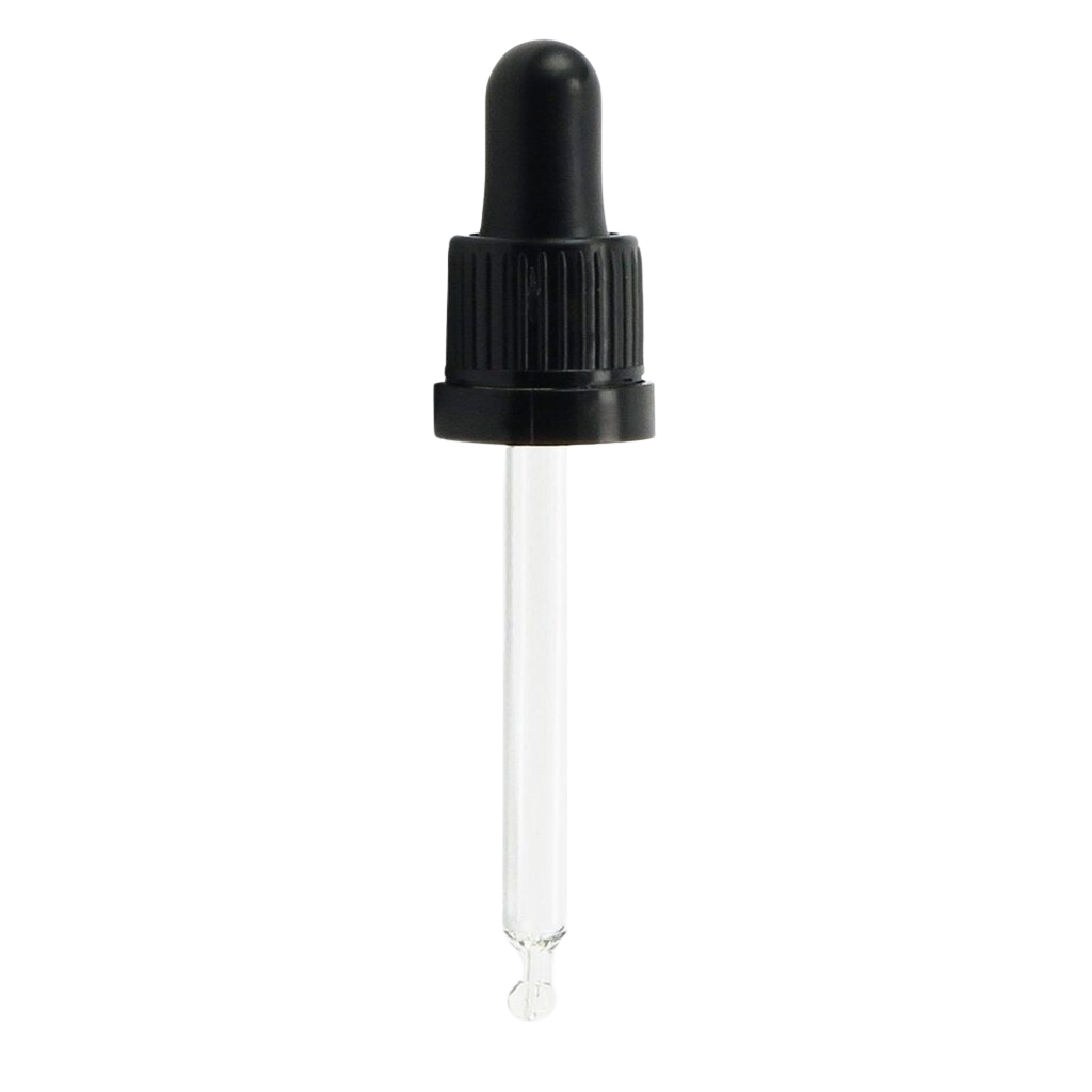 Pipet Dop (DIN18) - Zwart